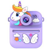 детский фотоаппарат мгновенной печати s11, purple unicorn, оптом, купить