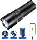 фонарь ak180 white laser led pm30-tg, 1х38650, power bank, зу type-c, zoom, 5 фильтров, оптом, купить