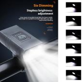 велофонарь 804-2t6, waterproof, li-ion аккум., зу type-c, оптом, купить