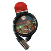 замок велосипедный kihuu lock 185, 12*100 тросовый, 2 ключа, оптом, купить