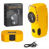 фонарь multifunctional d50-smd yellow, li-ion аккум., индикация заряда, зажигалка, зу type-c, box, оптом, купить