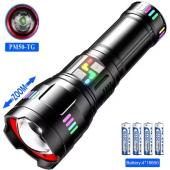 фонарь night vision fluorescence kezu g01/ak177d1-white laser led pm60-tg, 4х18650, power bank, зу type-c, zoom, оптом, купить