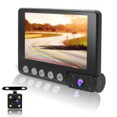 Изображения для Автомобильный видеорегистратор C9, LCD 4'', WDR, 1080P Full HD, 3 камеры