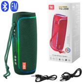 bluetooth-колонка tg288 с rgb подсветкой, speakerphone, радио, green, оптом, купить