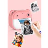 детский фотоаппарат мгновенной печати  y600, pink с поддержкой microsd card, 3y+, оптом, купить