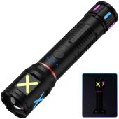 фонарь pld-ca166-3 1 режим white laser led pm10-tg, 1х18650, индикация заряда, зу type-c, zoom, box, оптом, купить