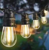 гирлянда ретро уличная 10 led ламп от сети 5 м, оптом, купить
