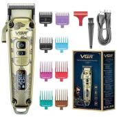 Изображения для Машинка (триммер) для стрижки волос и бороды VGR V-005, Professional, 8 насадок