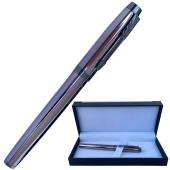 шариковая ручка в подарочном футляре, металлическая (хром) honest 906, оптом, купить