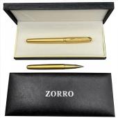 ручка шариковая zorro в подарочной коробке (золотая) 3107, оптом, купить