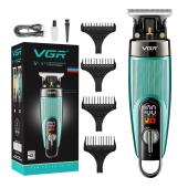 триммер vgr v-975 green, 4 насадки, led display, оптом, купить