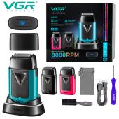 электробритва vgr v-035s шейвер, тройное лезвие, 8000rpm, оптом, купить