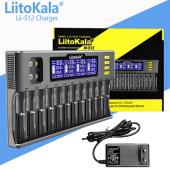 зарядное устройство liitokala lii-s12, 12x26700/ 26650/ 2170/0 18650/ aa/ 9v, оптом, купить