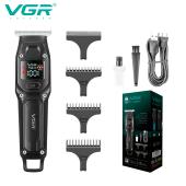 триммер vgr v-964 black, 7000 rpm, 4 насадки, led display, оптом, купить