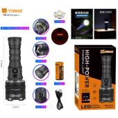 фонарь yemao ym-a13 tg 50w +cob(white+red), 1x26650, power bank, зу type-c, zoom, магнит, оптом, купить