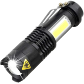 фонарь police 525/8468-xpe+cob, li-ion аккумулятор, zoom, зу microusb, box, оптом, купить