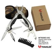 многофункциональный нож (мультитул) с комплектом бит traveler mt-609id-8g 16см, оптом, купить