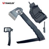 туристический набор traveler 3в1 тактический топор, пила, огниво ma-012, оптом, купить