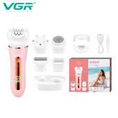 эпилятор vgr 5 в 1 v-751 pink, 5 насадок, ipx6, оптом, купить