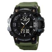 часы наручные 2222ag skmei, army green, оптом, купить