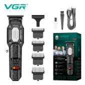 триммер vgr v-900b, 4 насадки, led display, 7000 rpm, оптом, купить
