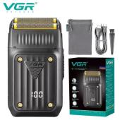 электробритва vgr v-363 шейвер для сухого бритья, led display, оптом, купить