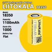 аккумулятор 18350, liitokala, 1100mah, 3.7v, оптом, купить