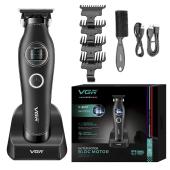 триммер vgr v-880t black, external rotor motor, mim blade, 4 насадки, док-станция, оптом, купить