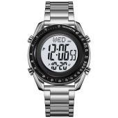 часы наручные 2145sibk skmei, silver-black, оптом, купить