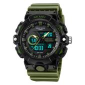 часы наручные 2225ag skmei, army green, оптом, купить