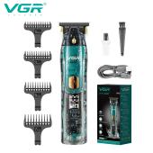 триммер vgr v-961, professional, 4 насадки, led display, оптом, купить