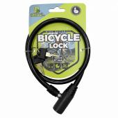 замок велосипедный kihuu lock 8121, 10*120 тросовый, 2 ключа, оптом, купить