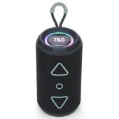 bluetooth-колонка tg656 с rgb подсветкой, speakerphone, радио, black, оптом, купить