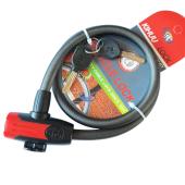 замок велосипедный kihuu lock 195/8305, 12*80 тросовый, 2 ключа, оптом, купить