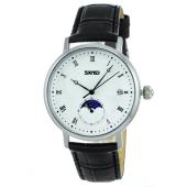 часы наручные 9308sibk skmei, silver-black, оптом, купить