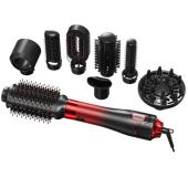 фен-щетка стайлер vgr 8 в 1 v-488 red, 8 насадок, 4 режима, оптом, купить
