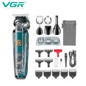 набор для стрижки vgr 6 в 1 v-102, 14 насадок, led display, оптом, купить