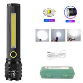 фонарь c72/c82-p50+cob, li-ion аккум., zoom, зу microusb, box, оптом, купить