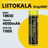 аккумулятор 18650, liitokala king4000, 4000mah, оригинал, оптом, купить