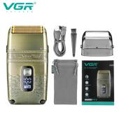 Изображения для Електробритва VGR V-335 шейвер для сухого та вологого гоління, Waterproof IPX6, потрійне лезо, висувний триммер, LED Display, metal