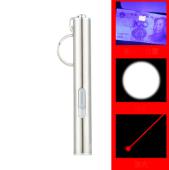 фонарь брелок zk-9343-ultra-glow, uv, линза, лазер, 1хaaa, оптом, купить