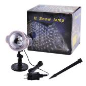 светодиодный лазерный проектор star shower snow 809-white, дом+улица, 2 кронштейна, waterproof, оптом, купить
