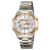 часы наручные 2284tgd skmei, silver/gold, оптом, купить