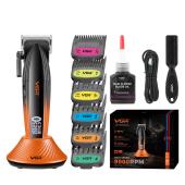 аккумуляторная машинка для стрижки (clipper) vgr v-889c, 6 насадок, led display, 9000rpm, оптом, купить