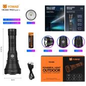 фонарь yemao ym-98k pro ay90-n95 led, 1x21700, зу type-c, оптом, купить