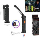 фонарь worklight g52-led+cob, li-ion аккумулятор, индикация заряда, поворот180º+180º, магнит, крюк, зу type-c, оптом, купить