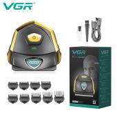 аккумуляторная машинка для стрижки (clipper) vgr v-910, 9 насадок, ipx7, оптом, купить