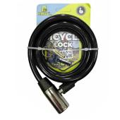 замок велосипедный kihuu lock 185, 12*150 тросовый, 2 ключа, оптом, купить