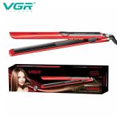 выпрямитель для волос vgr v-518 red, температура от 100°c до 230°c, керамическое покрытие, led display, 40 вт, оптом, купить