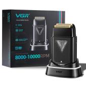 электробритва vgr v-334 шейвер, двойное лезвие, 8000-10000 rpm, led display, оптом, купить